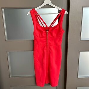 Marciano Scarlet Dress in Coral